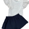 Molly Bracken Girl Woven Shorts Navy Blue