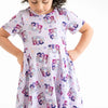 Purple and White Gingham Hunter/X Twirl Dress