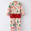 Grinch Inspired Baby Girl Ruffle Romper
