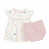 Luna+Arlo 100% Pima Cotton Crabby Cove Diaper Cover Set-Dusty Rose