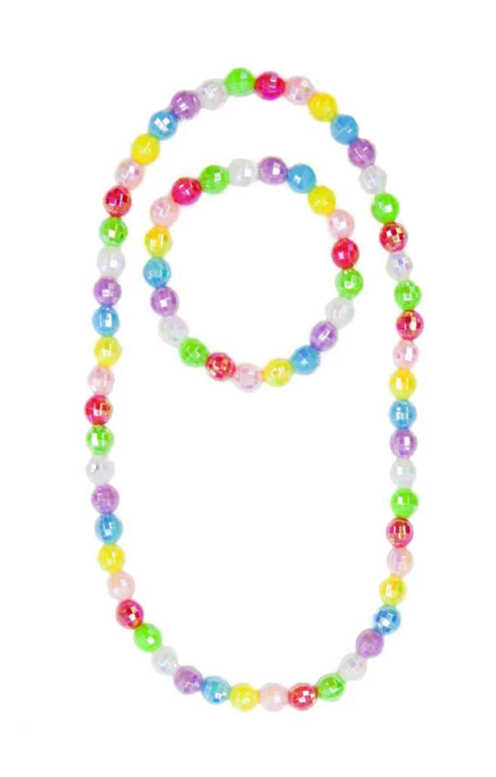 Great Pretenders Color Me Rainbow Necklace & Bracelet Set