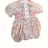 Samantha Floral Smocked Girls Bubble
