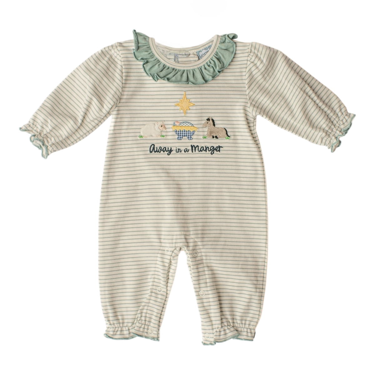 Away In A Manager Girls Romper