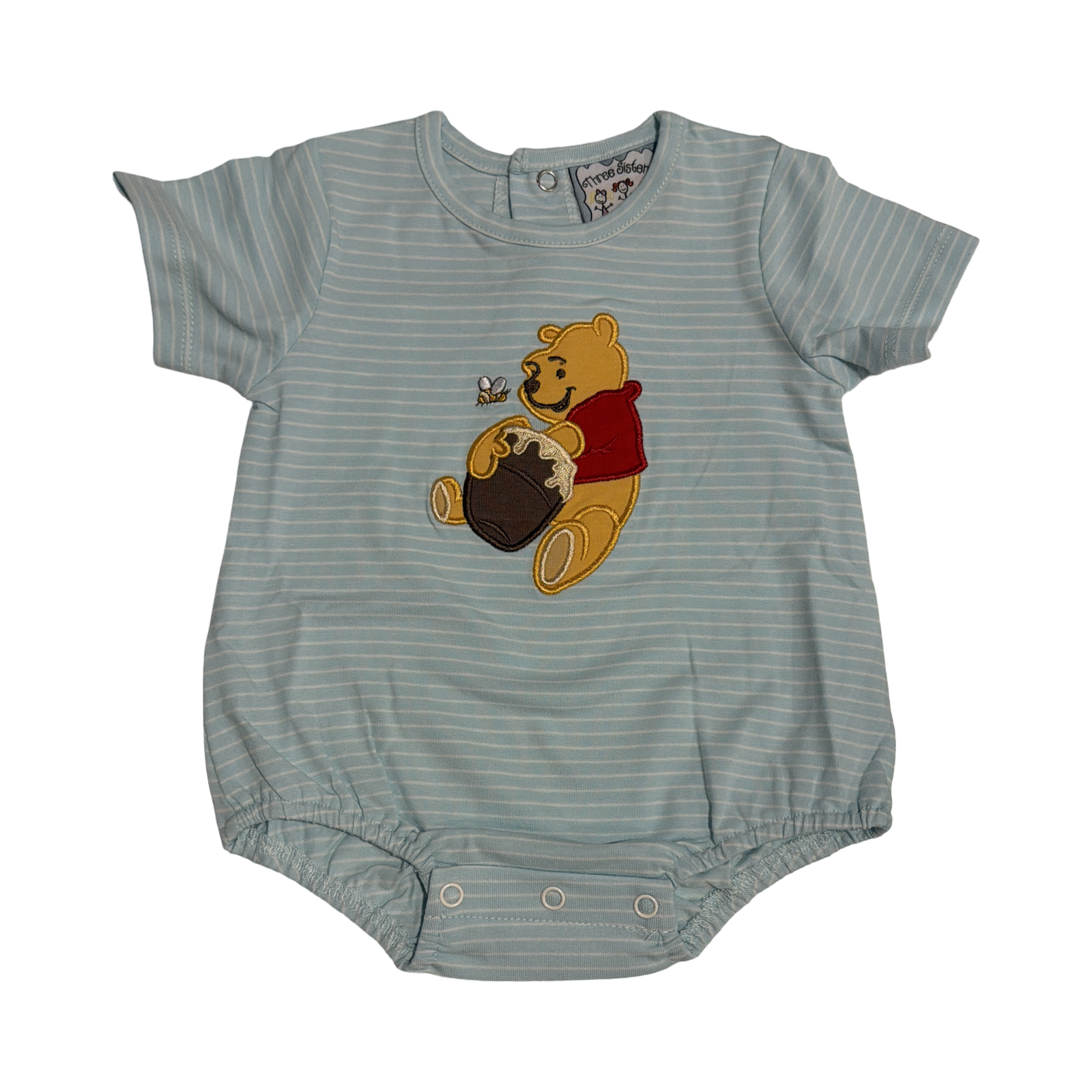 Three Sisters Honey Pot Pooh Appliqué Boys Bubble