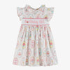 Pink and White Birthday Girl Smocked Dress