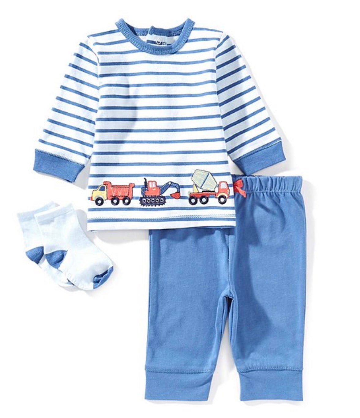 Baby Boys Trucks Jogger & Sock Set