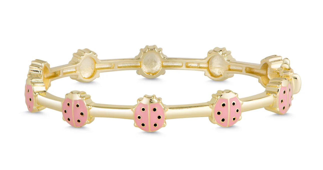 Lily Nily Ladybug Bangle-Pink