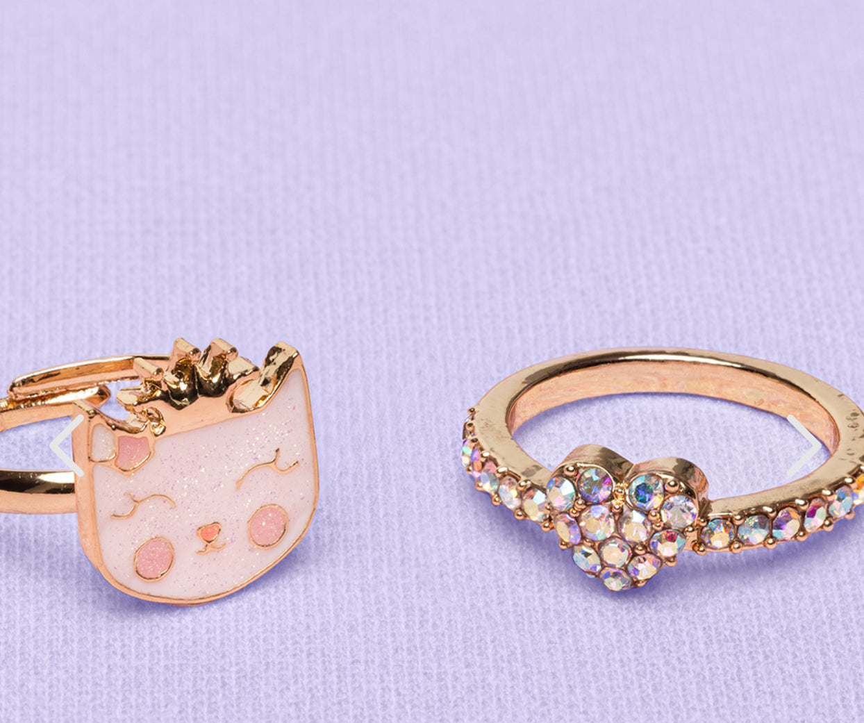 Boutique Kitty Love 2pc. Ring Set