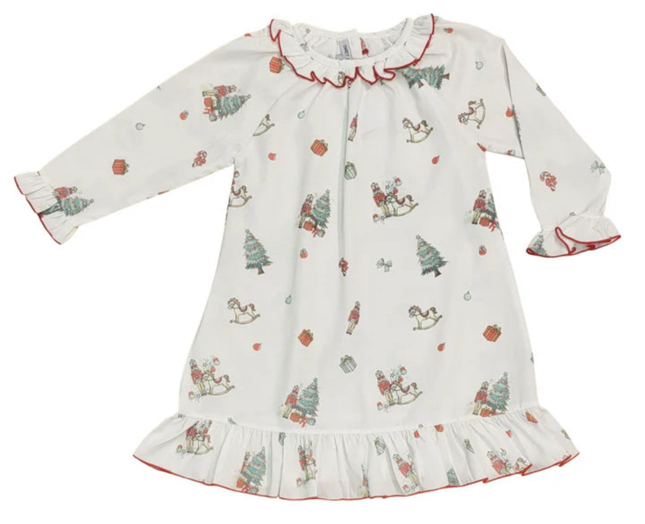 Sweet Dreams Nutcracker Print Christmas Gown