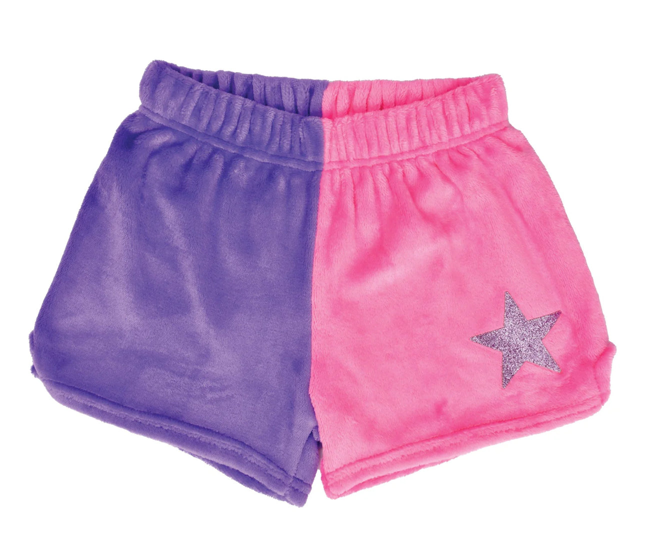 Iscream Vivid Violet & Pretty Pink Star Plush Shorts