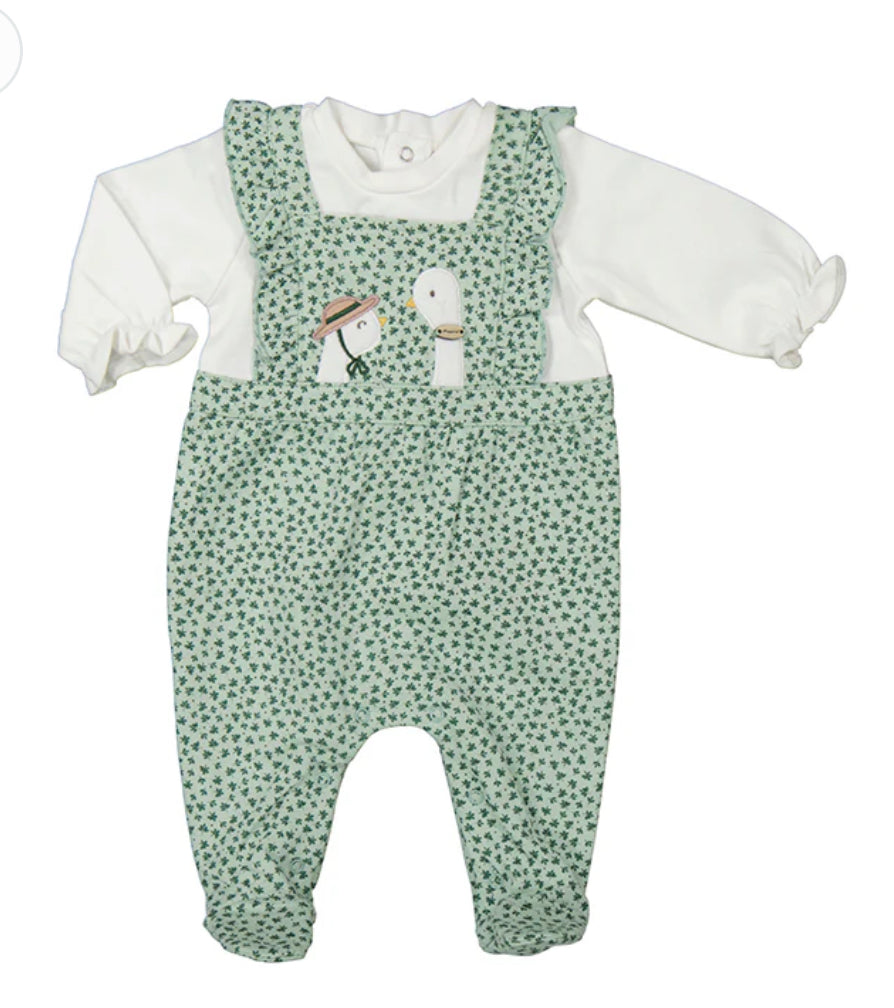 MAYORAL Baby DUNGAREE
SET-Goose Appliqué