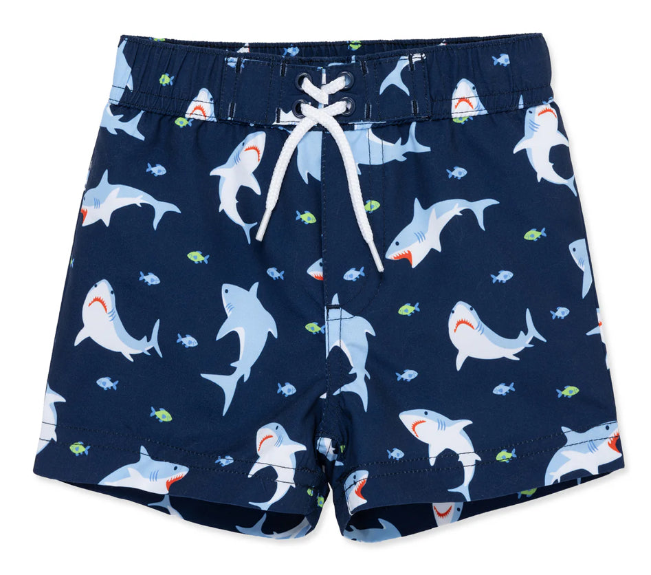 Little Me Shark Swim Trunks