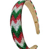 Bari Lynn Christmas Crystalized Aztec Headband