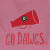 Southern Saturday Megaphone Appliqué Dress-Red & Black