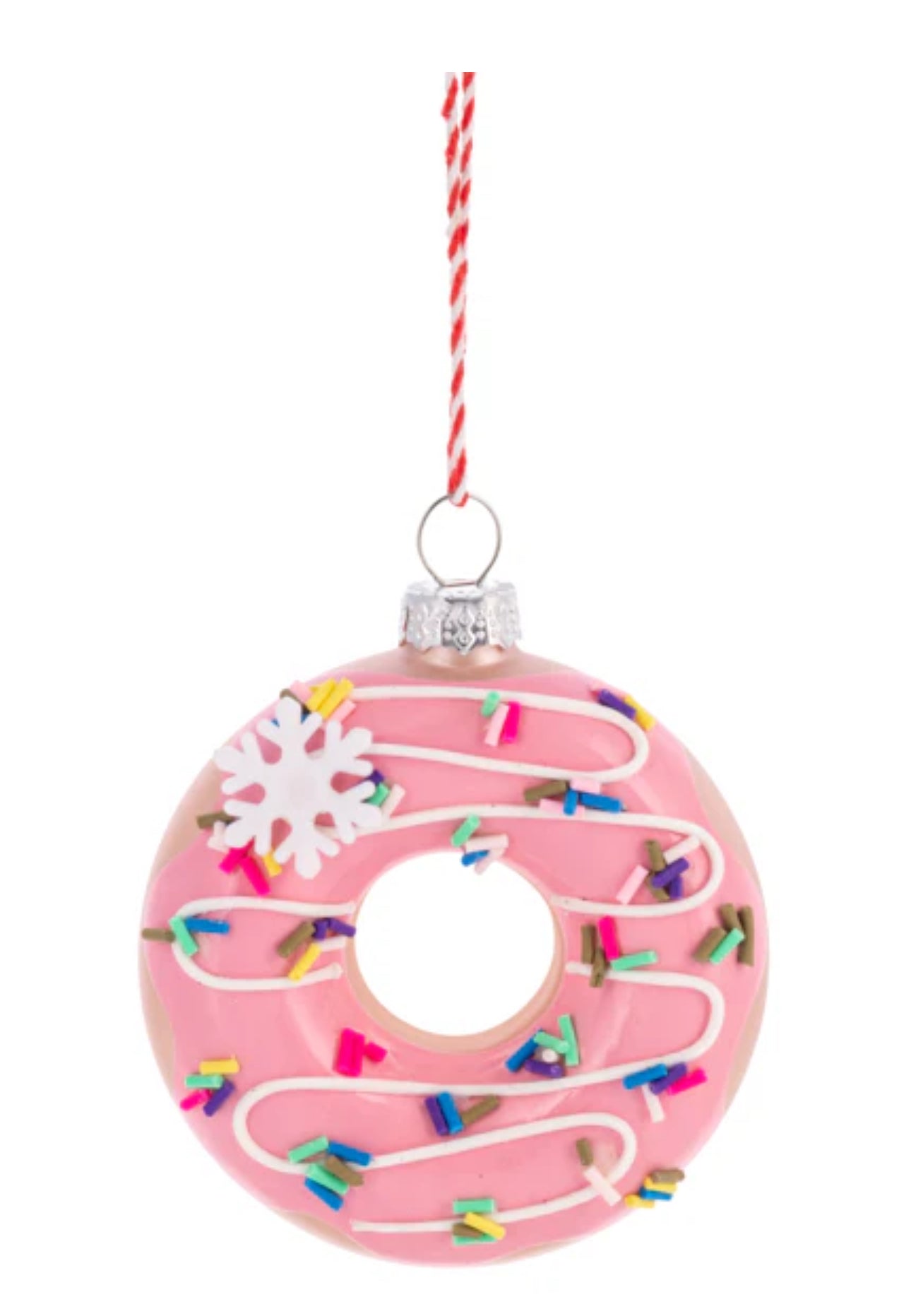 Ganz Glass Doughnut Ornament