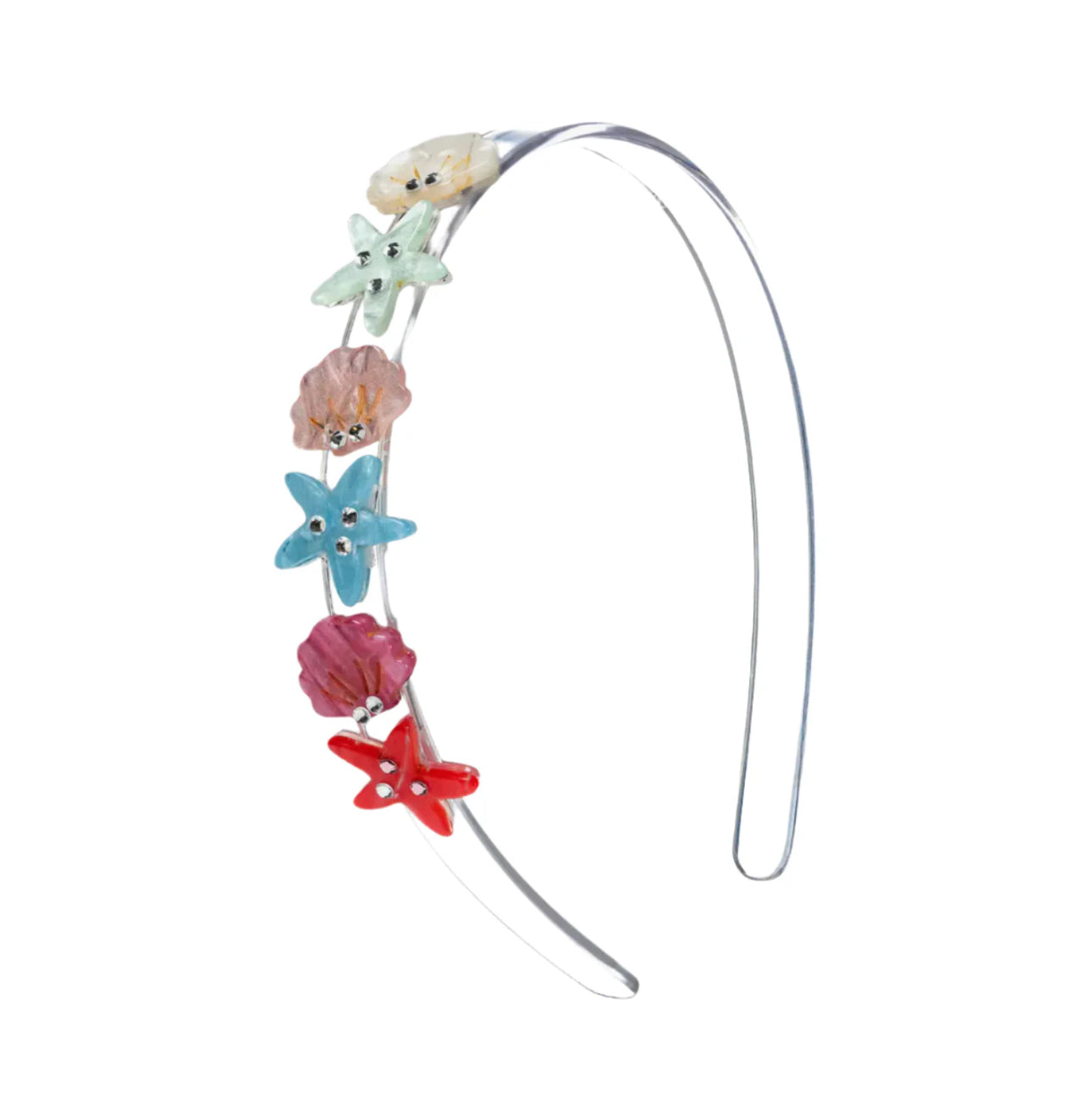 Lilies & Roses Seashell Pearlized Headband