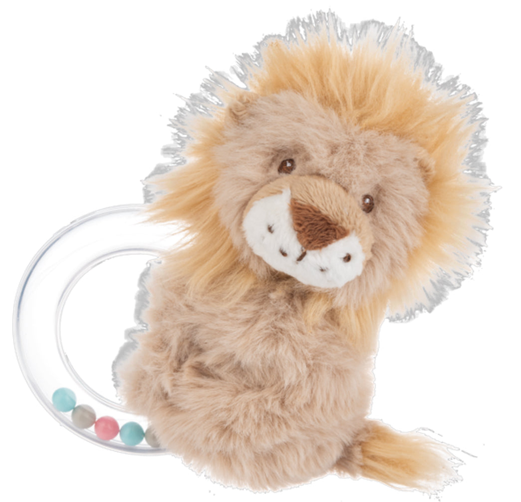 Leland Lion Ring Rattle 5”