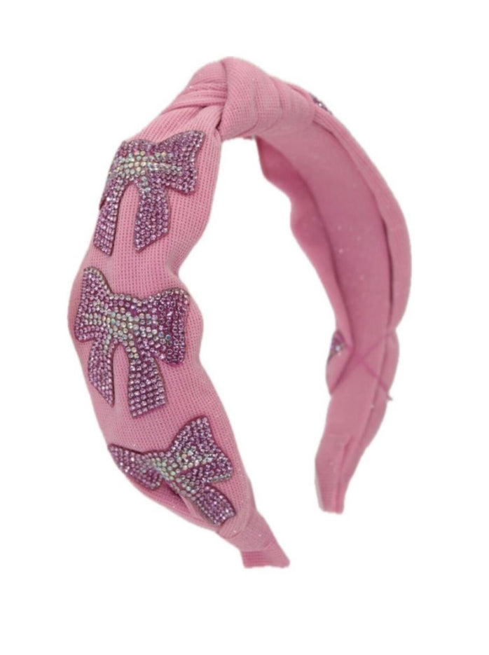 Bari Lynn Crystal Knot Bow Headband