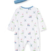 Little Me Sweet Golf Club Zip Footed One-Piece