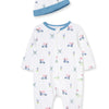 Little Me Sweet Golf Club Zip Footed One-Piece