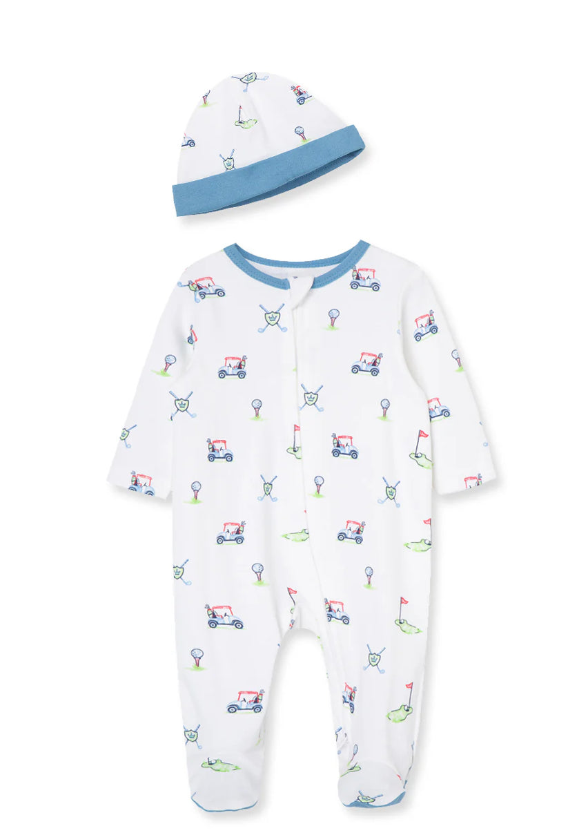 Little Me Sweet Golf Club Zip Footed One-Piece