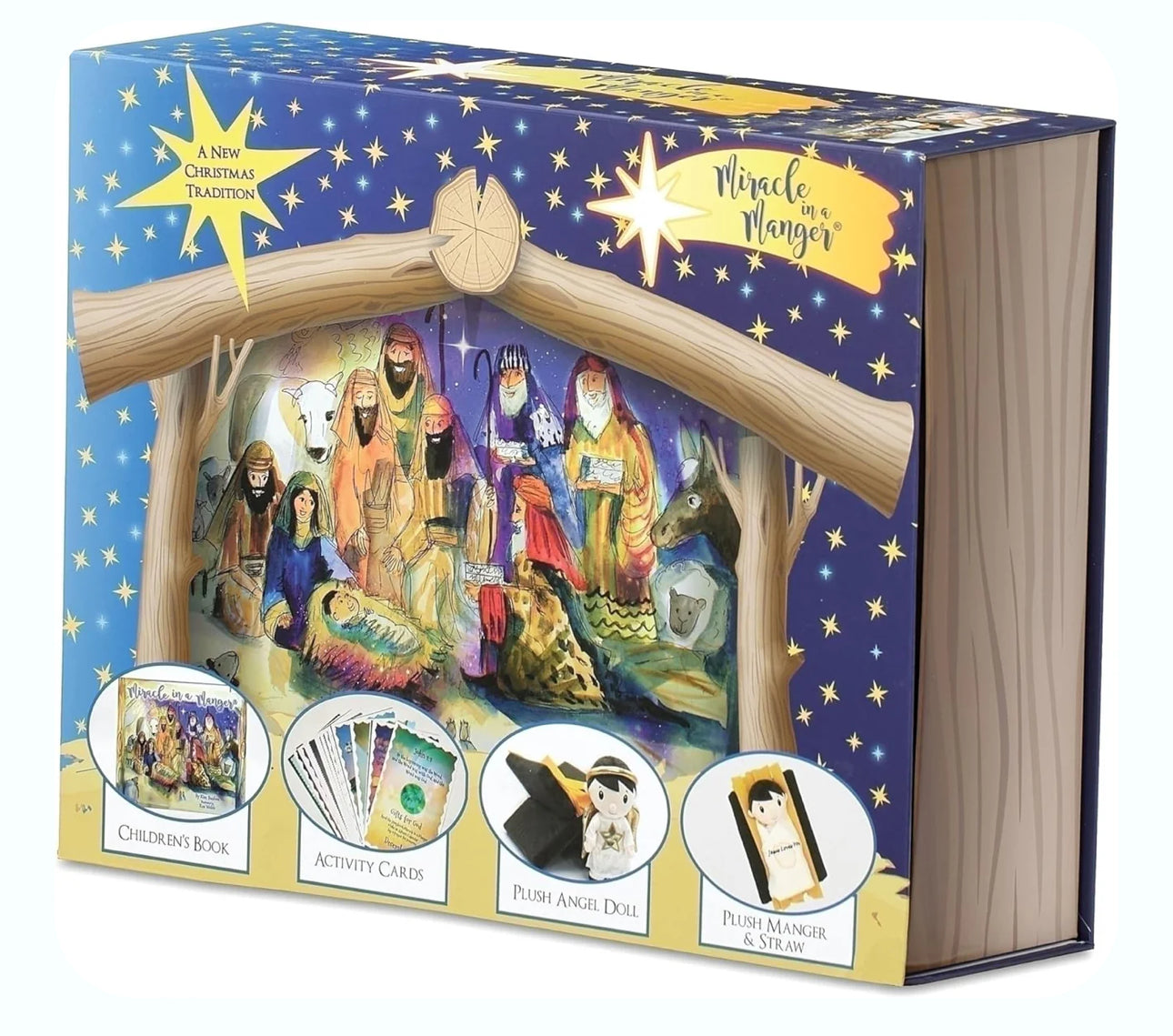 Miracle In A Manger Plush Set with Book