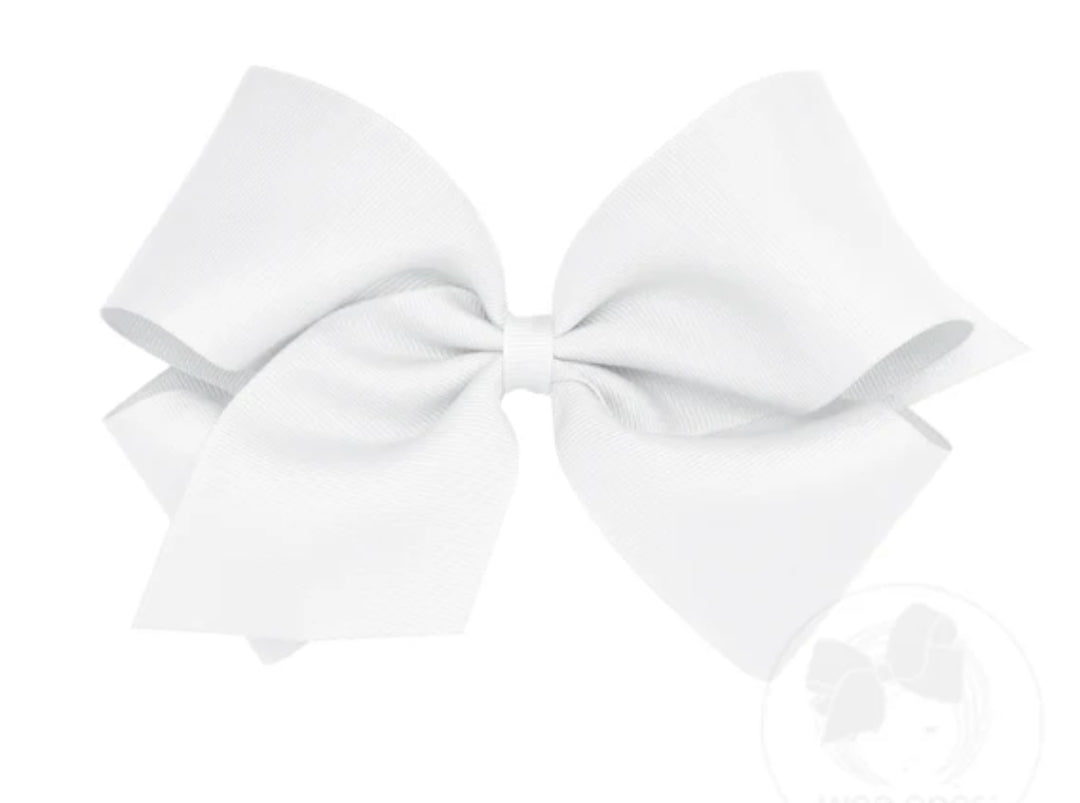 Wee Ones Bow King - White