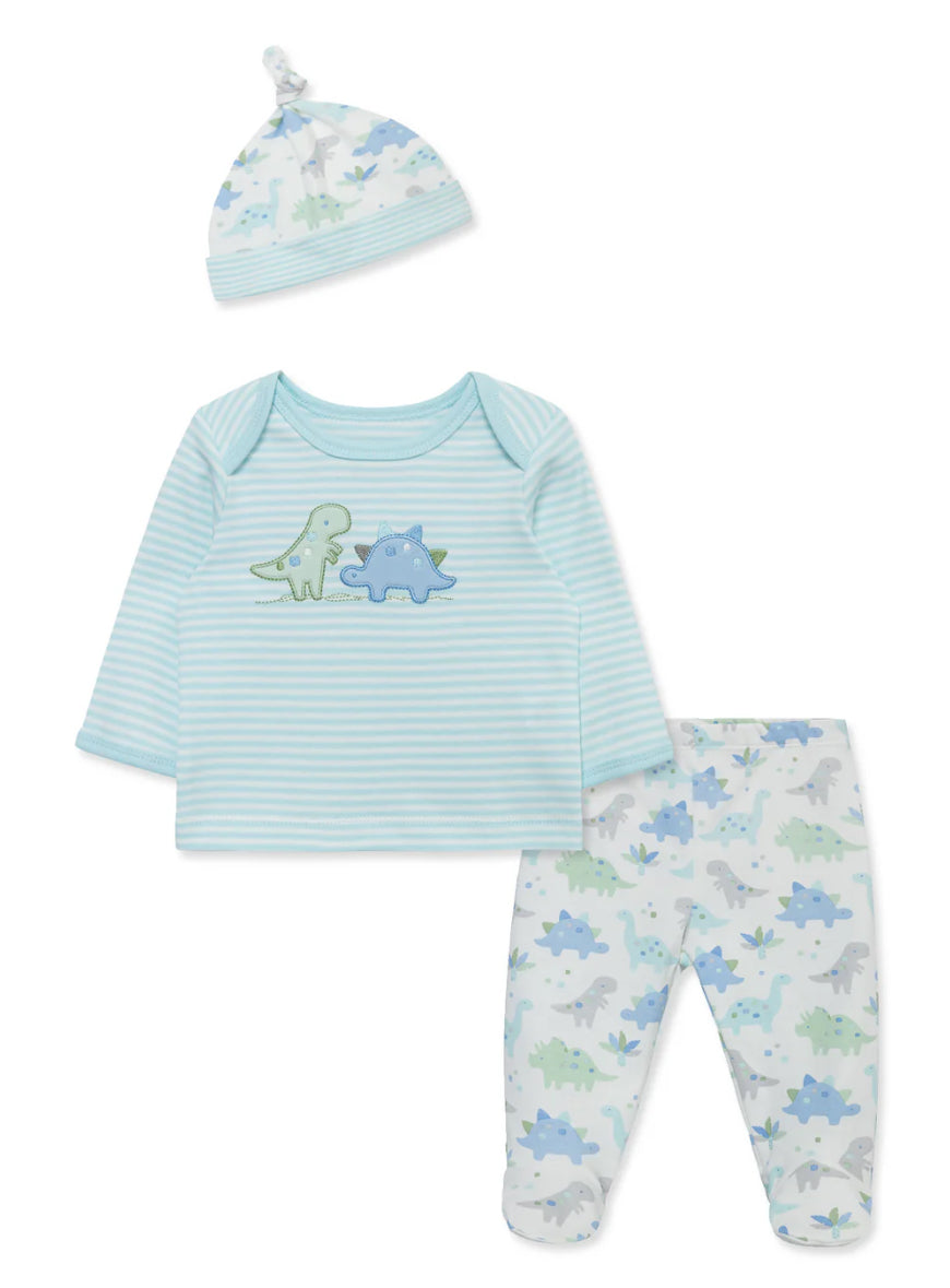 Little Me Cute Dinos Footed Pant Set