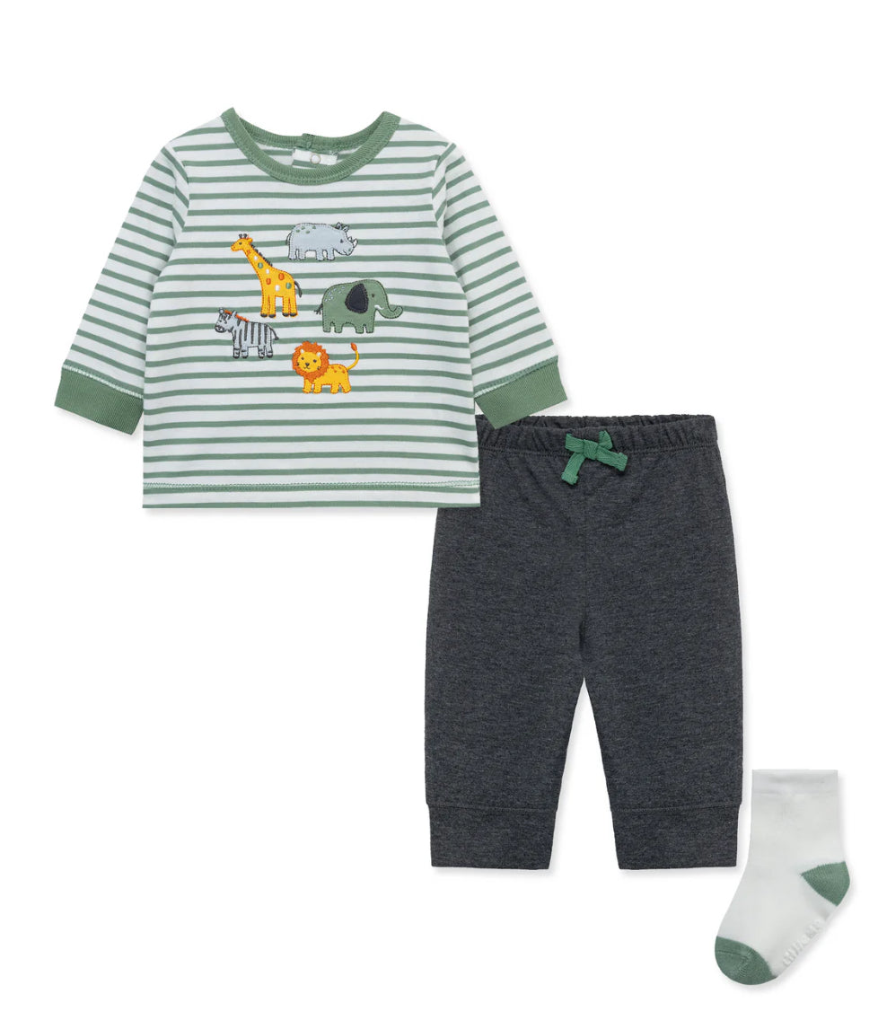 Little Me Safari Jogger Set