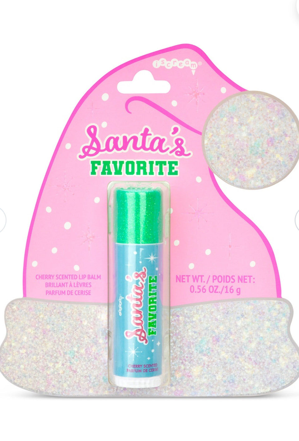 Iscream Santa’s Favorite Lip Balm-Cherry Scented