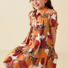 Hayden LA Abstract Leopard Print Button Up Shirt Dress