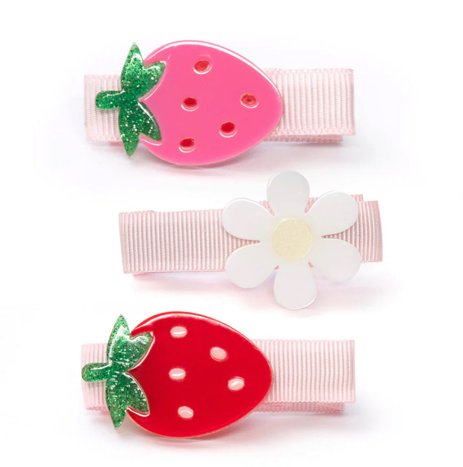 Lilies & Roses Strawberry Daisy Pink and Red
Hair Clips