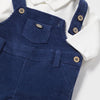 Mayoral Baby Boys Blue Corduroy Dungaree Set