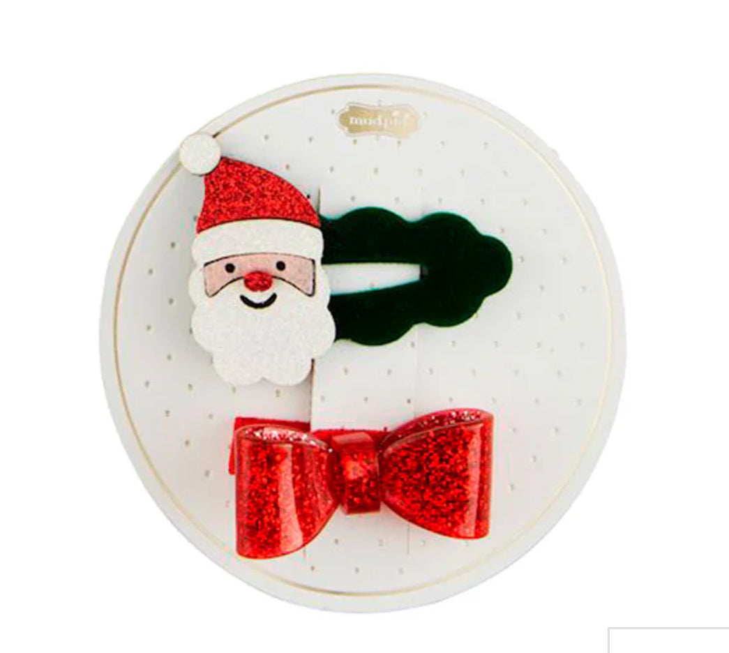 Mud Pie Christmas Hair Clip Sets