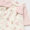 Mayoral Infant Girls Dress with Knit Cardigan Floral Print