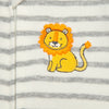 Little Me Sweet Little Lion Zip Footed One-Piece