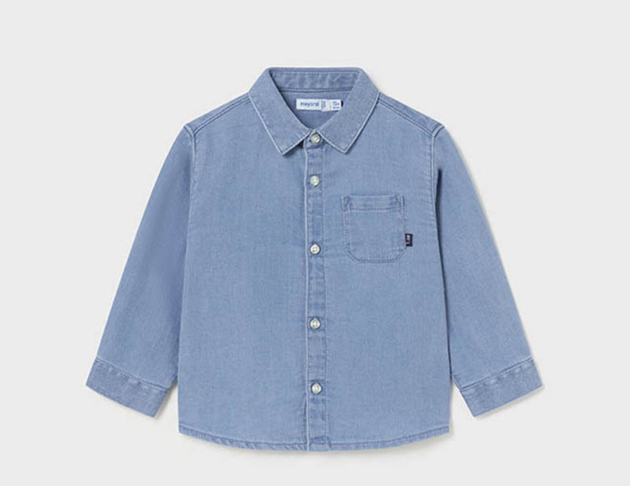 Mayoral Long Sleeve Soft Denim Shirt