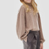 Good Girl Faux Leather Pleated Shorts-Chocolate
