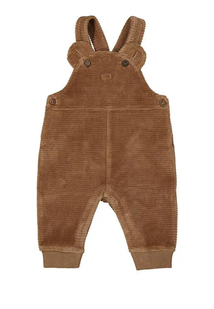 Mayoral Baby Boy Corduroy Overalls-Mocha