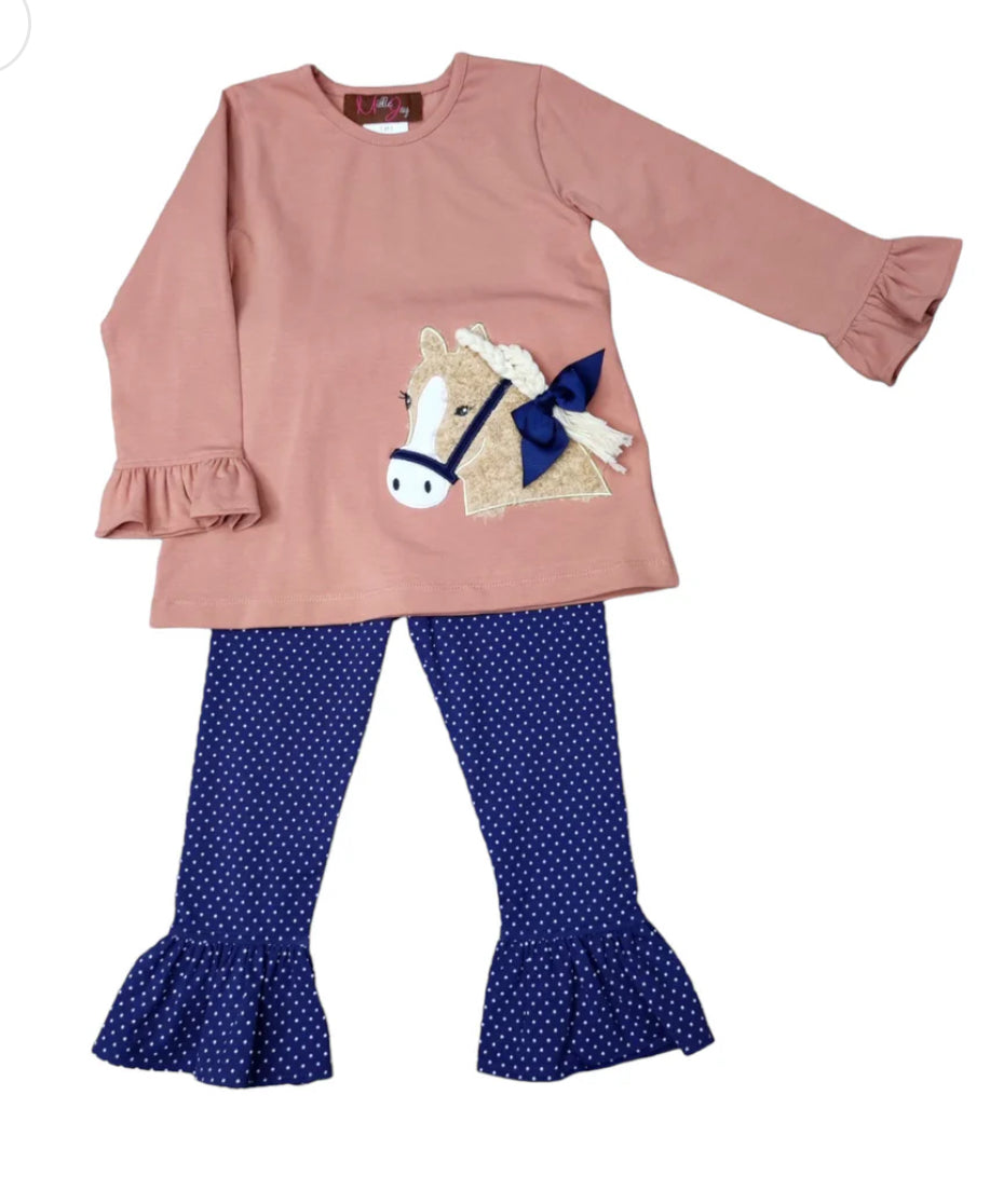 Millie Jay Hadley The Horse Ruffle Pant Set