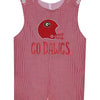 Southern Saturday Helmet Appliqué Short All-Red & Black