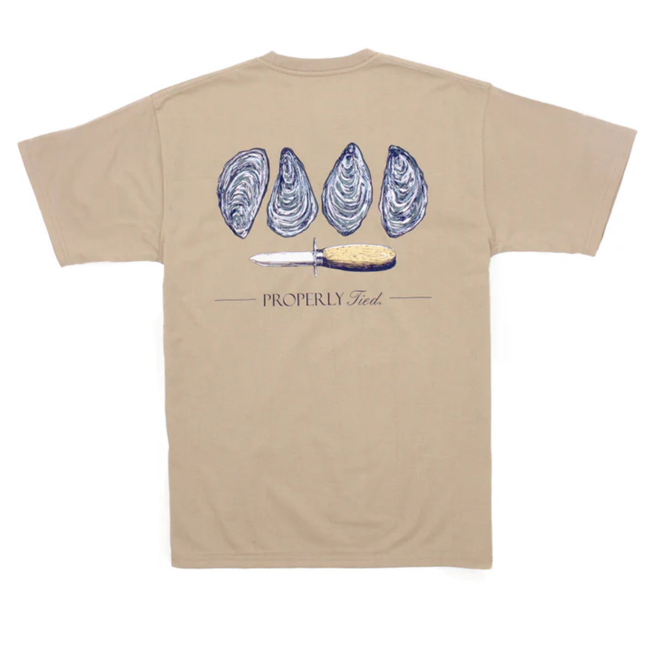 Properly Tied Oysters SS Sand Tee