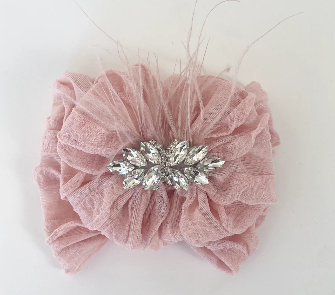 Rockin Royalty Fancy Feather
Ruffled Headband