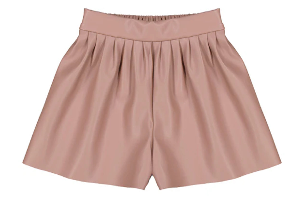 Mayoral- Dusty Rose
Faux Leather Skort