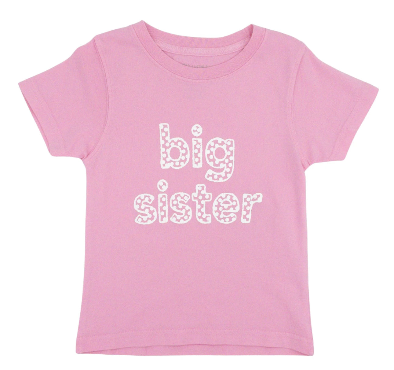 Big Sister Print T- Shirt-Light Pink