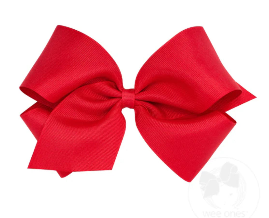 Wee Ones Bow Mini King - Red