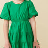 Hayden Girl Kelly Green Tie Waist Dress