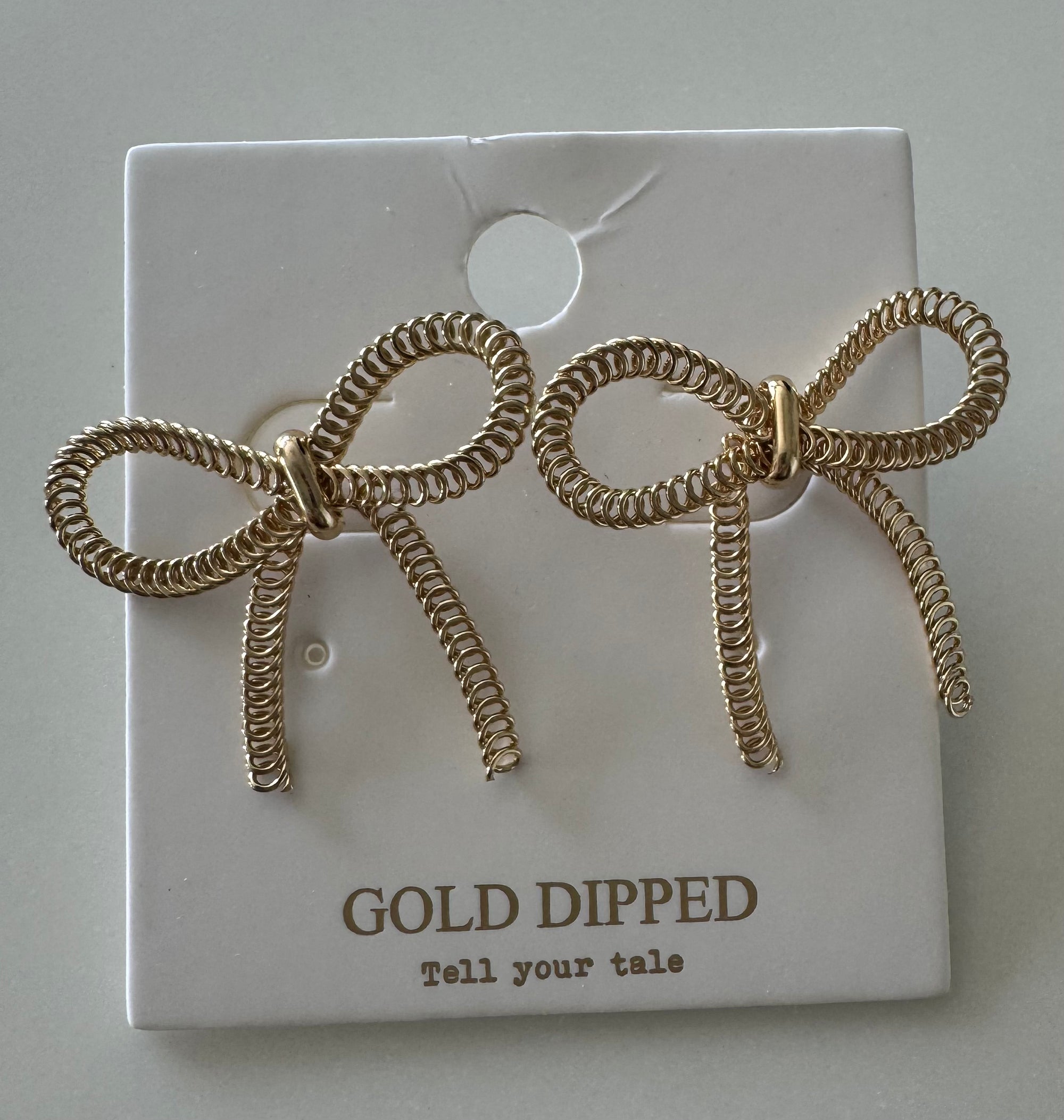 Elegant Chain Bow Earring