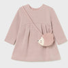 MAYORAL GIRL PINK DRESS WITH HEDGEHOG BAG