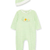 Little Me Sweet Caterpillar Zip Footed One-Piece